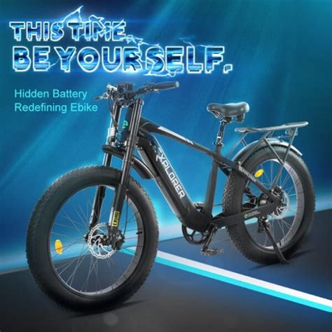 ECOTRIC Explorer 26 Inch EMTB Electric Mountain Bike Fat Tire Ebike