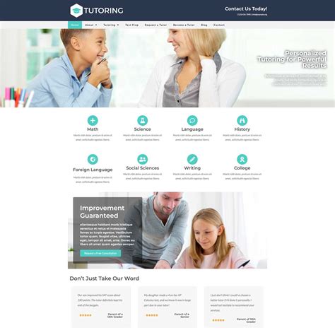 Tutor Website Template Nexus Themes