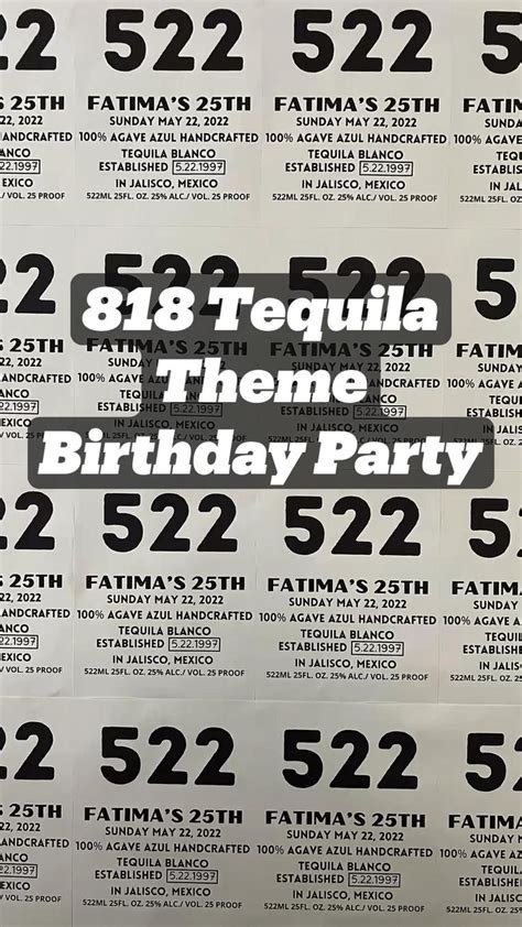 818 Tequila Theme Birthday Party