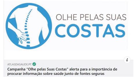 Campanha Olhe Pelas Suas Costas Alerta Para A Import Ncia De Procurar