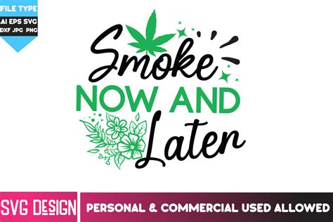 Smoke Now And Later Svg Design Graphic By Ranacreative Creative Fabrica