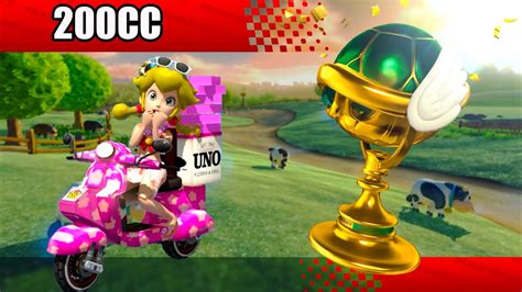 Mario Kart Deluxe Peachette Beach Cc Racing Cherry Cup Shell Cup