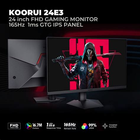 Koorui 24e3 24 Inch Fhd Gaming Monitor 165hz Benuashop