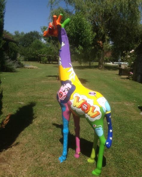 Girafe En R Sine Design Pop Art Lez Arts Du Parc