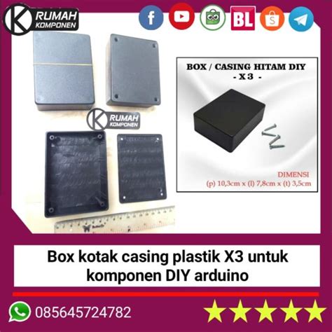 Jual Box Kotak Casing Plastik X3 Komponen Diy Arduino Kab Malang