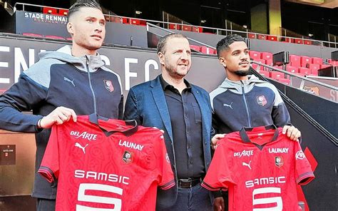 Ludovic Blas et Gauthier Gallon présentés par le Stade Rennais Foot