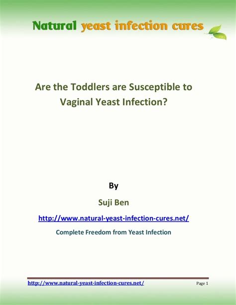 Are the toddlers are susceptible to vaginal yeast infection