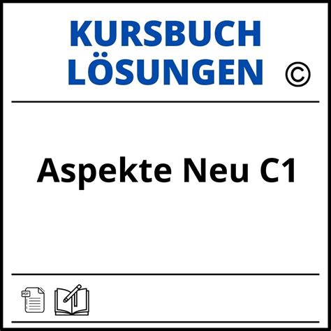 Aspekte Neu C Kursbuch L Sungen