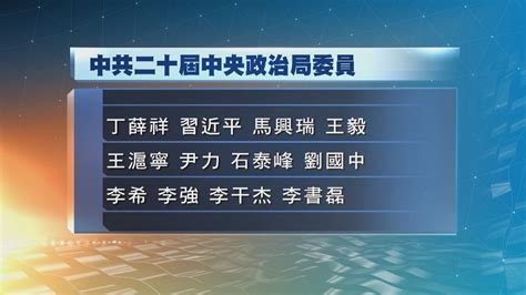 中共二十屆一中全會發會議公報 中央政治局委員有24人 Now 新聞