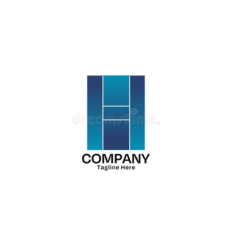 Letter H Company Logo Design Template Stock Illustration Illustration