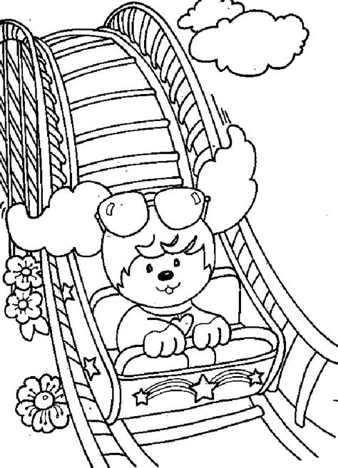 Roller coaster coloring pages download and print for free