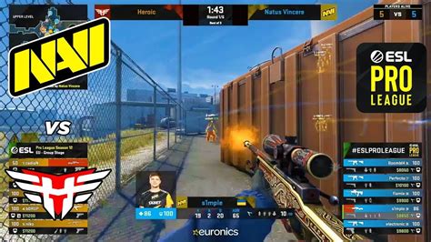 CSGO Natus Vincere Vs Heroic L Overpass L Map 1 L ESL Pro League L