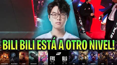 Bili Bili Est A Otro Nivel En La Lpl Fpx Vs Blg Game Lpl Spring