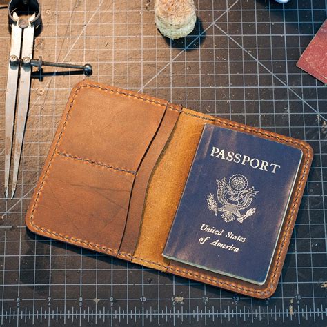 Leather Passport Wallet Acrylic Template Leather Pattern Etsy