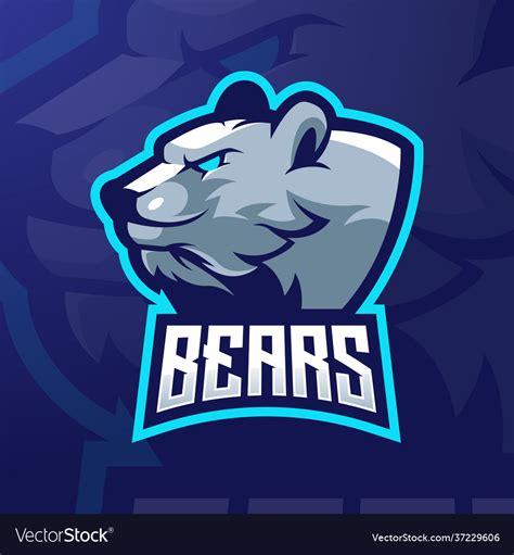 Bear esports logo Royalty Free Vector Image - VectorStock