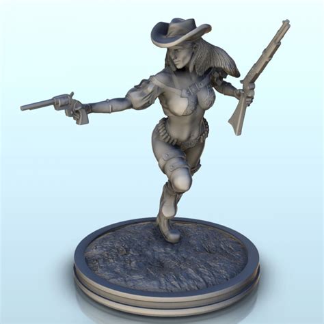 3D Printable Wild West Figures Pack N 1 Six Gun Sound Desperado Old