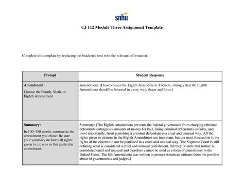 Cj Module Three Assignment Prompt Student Response Amendment