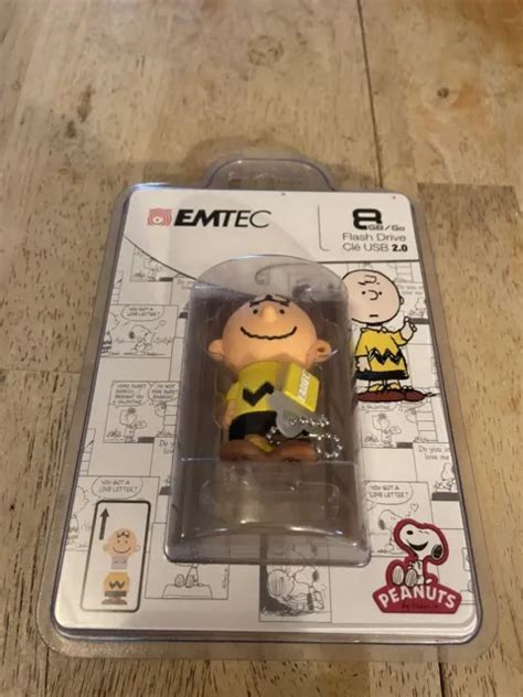 Peanuts Emtec Gb Flash Drive Usb Charlie Brown Brand New Sealed