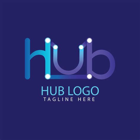 hub logo design template vector 14304181 Vector Art at Vecteezy