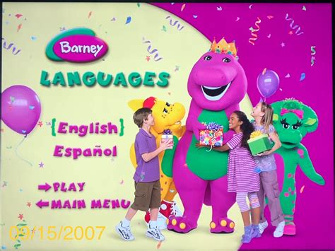 Barney Dino Mite Birthday 2007 Dvd Menu 2 By Brianmatthew46 On Deviantart