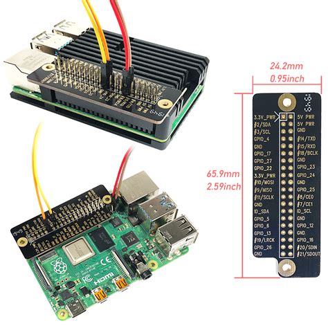 Raspberry Pi 4 Module B Case Armor Passive Cooling Aluminum Alloy