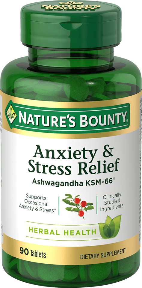 Anxiety Stress Relief Ashwagandha KSM 66 Tablets Walmart