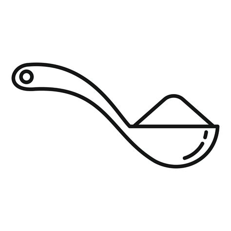 Fresh Sugar Spoon Icon Outline Style 14580701 Vector Art At Vecteezy