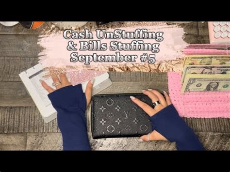 Cash UnStuffing Envelopes And Sinking Funds Total Bills September