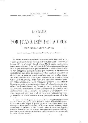 Biografía de Sor Juana Inés de la Cruz Mediateca INAH