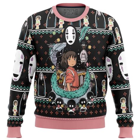 SPIRITED AWAY Avatar Ugly Christmas Sweater - Anime Ape