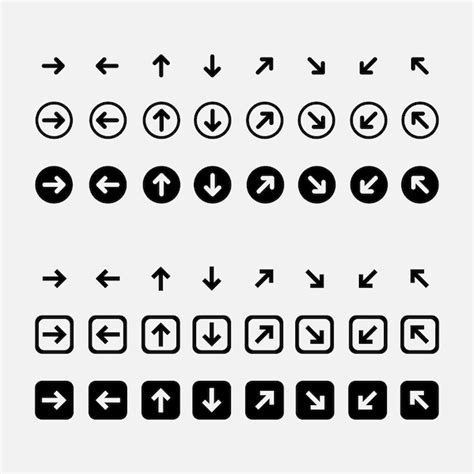 Premium Vector Vector Collection Of Modern And Simple Arrows In Flat