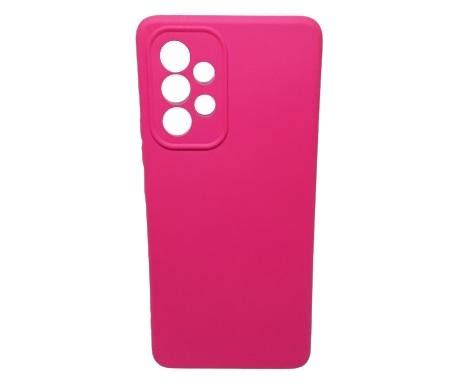 Capa silicone colors proteção de câmera Galaxy A53 5G rosa pink