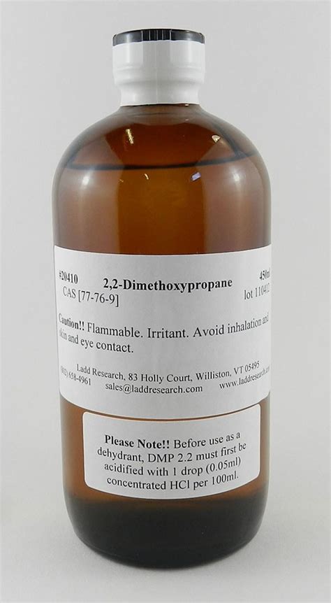 20410 DMP 2 2 Dimethoxypropane 450 Ml Laboratory Chemicals