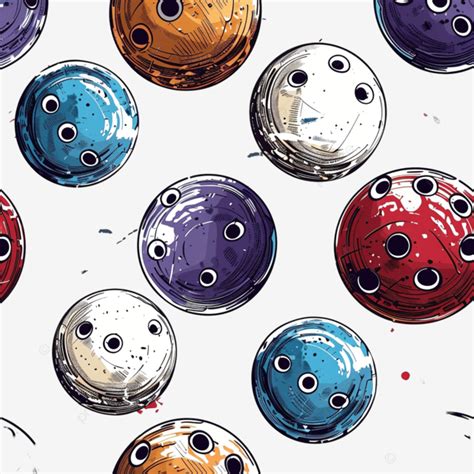 Bowling Balls Seamless Pattern, Bowling, Ball, Seamless PNG Transparent ...