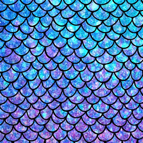 Mermaid Scales Background Clip Art