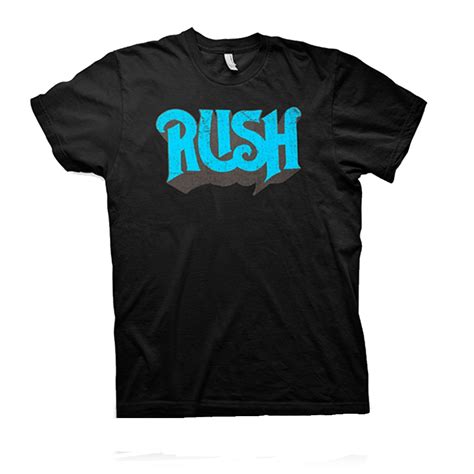 Rush Original Band Text Logo Officially Licensed Adult Unisex T-Shirts