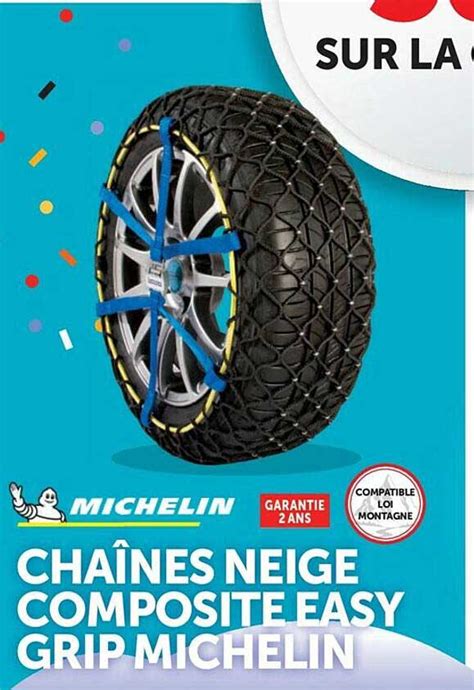 Promo Chaînes Neige Composite Easy Grip Michelin chez Roady iCatalogue fr