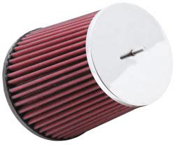 New K N Chrome Round Tapered Universal Air Filter With 100mm Flange