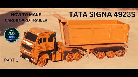 How To Make RC 22 Wheel TATA Signa Tipper Truck From Cardboard And