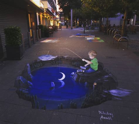 3d Street Art Fishing By Nikolaj Arndt 10 - Full Image