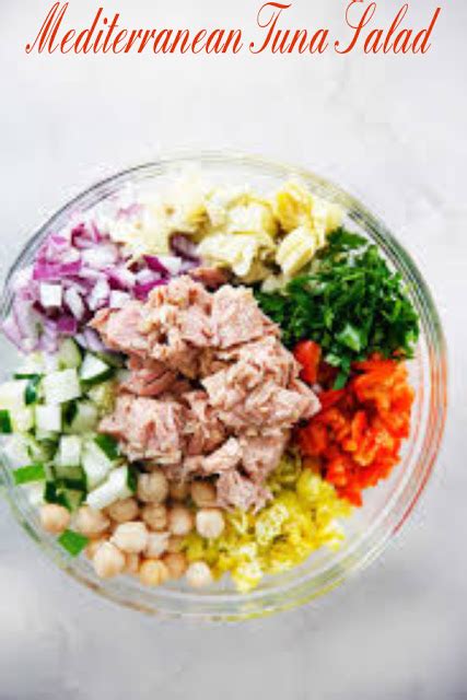 Mediterranean Tuna Salad Keropi Mediterranean Tuna Salad Easy Meals Salad