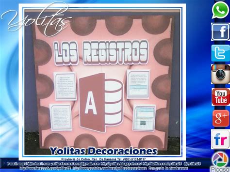 Yolitas Decoraciones Mural De Los Registros Contables Provincia De Col N