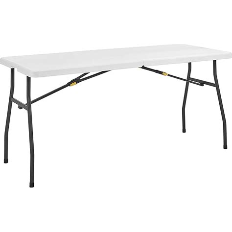 Lifetime White Granite Resin Adjustable Height Commercial Folding Table