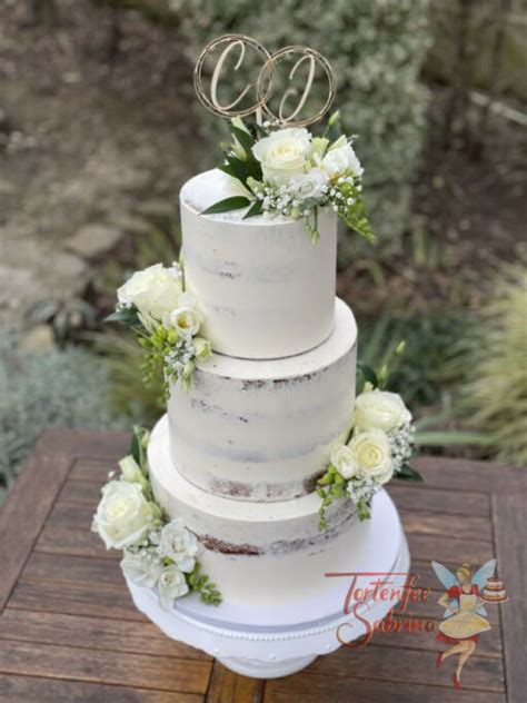 Hochzeitstorte Zarte Wei E Rosen Tortenfee Sabrina