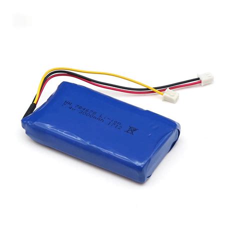 3000mAh 7 4V Lithium Ion Polymer Battery Pack IEC62133