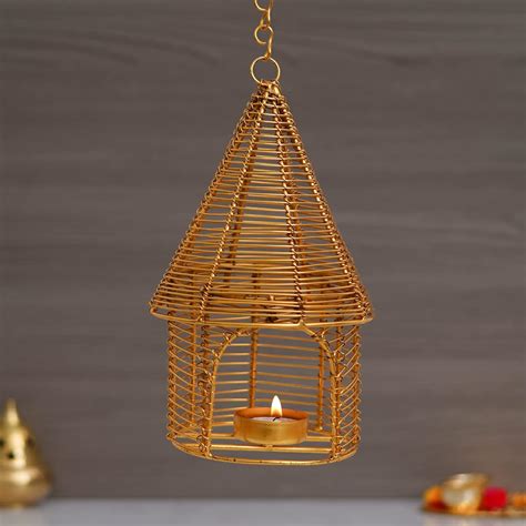 Buy Webelkart Premium Hanging Bird Cage Nest Hanging Tealight Candle