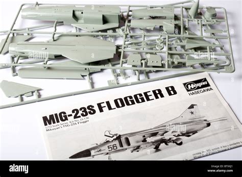 Hasegawa Mig-23 plastic scale model kit Stock Photo - Alamy