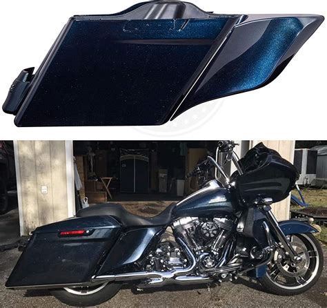 Amazon Moto Onfire Cosmic Blue Pearl 4 5 Inch Stretched Saddlebags