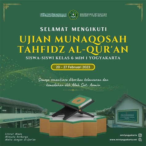 MIN 1 Yogyakarta Gelar Ujian Munaqosah Tahfidz Alquran Kantor