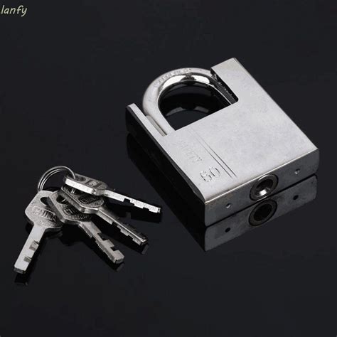 Lanfy Duarable Door Lock Keyed Hardware Padlock Unlocked Head Window